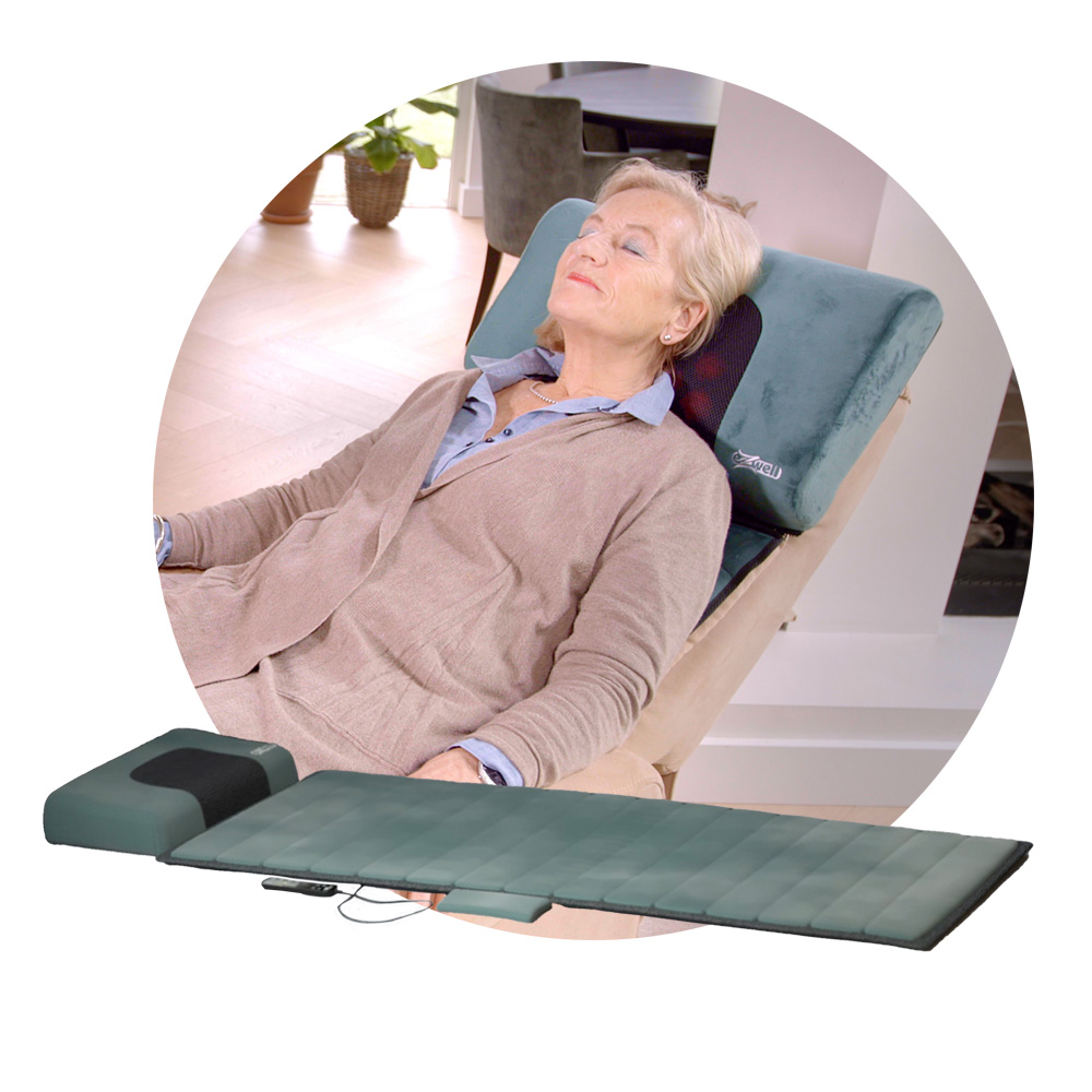 Tweede kans eZwell Remedy Massage Systeem, in nieuwstaat. Vibratietherapie, shiatsu-massage en warmt