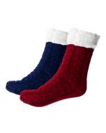 Comfy Socks - 2 paar Rood + Blauw